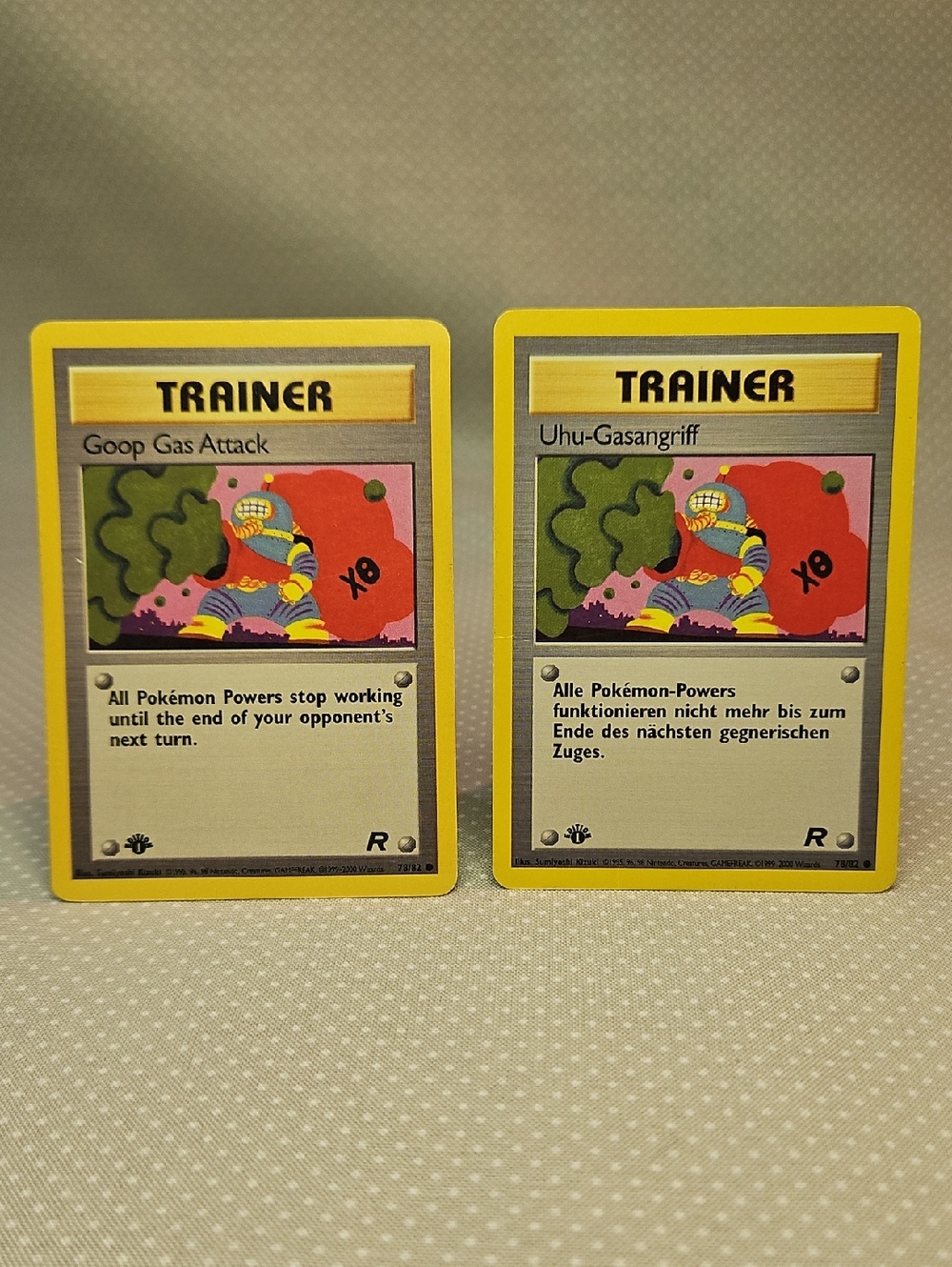 2000 Pokemon Goop Gas Attack 78/82 Team Rocket 1st Edition American/German